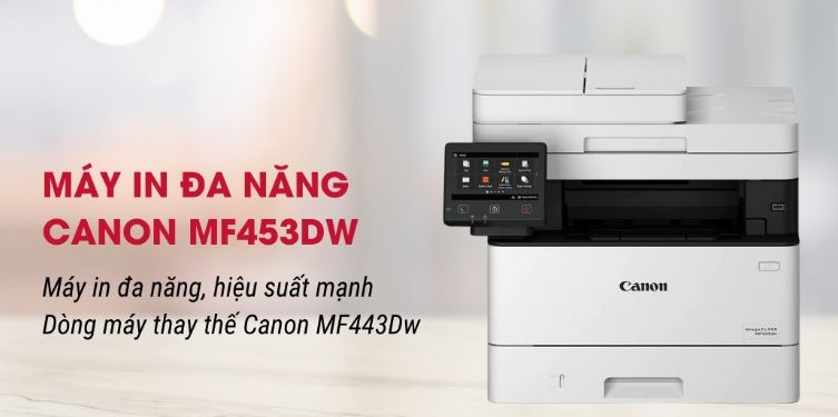Máy in Canon MF453dw (In, Scan, Copy, 2 mặt, DADF, USB, Wifi, LAN) - Nhập Khẩu