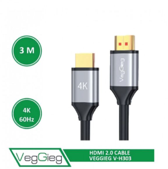 Cáp HDMI VEGGIEG dài 5m 2.0 V-H304