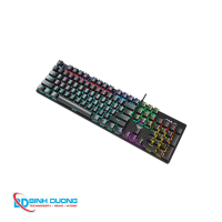 Bàn phím cơ có dây gaming AULA S2022 Màu Đen Blue Switch - led