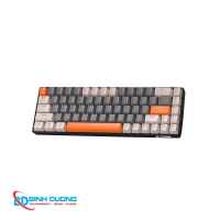Bàn phím cơ không dây Bluetooth E-DRA EK368L Beta (White-Gray) Yellow Switch