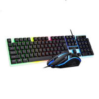 Combo KBM T-WOLF TF230 (USB/Black/104 LED Highcap key/1.5m/1200dpi/3 key/1.4m)