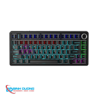 Bàn phím cơ có dây gaming AULA F75 Màu Đen - Red Switch - led
