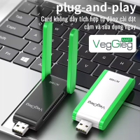 USB THU WIFI VEGGIEG 2 ANGTEN 1400Mbps 2 băng tần 2.4-5G màu Trắng VK1401
