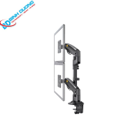 Giá treo 2 màn hình LCD H180 (17 - 27 inch) xám than mờ