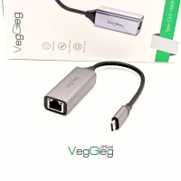 Cáp Chuyển VeggieG USB Type C Sang LAN 100Mbps V-K309
