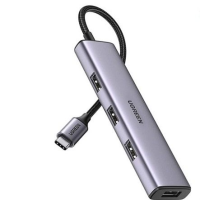 Bộ chia USB Type-C ra 4 cổng USB 3.0 vỏ nhôm Ugreen 20841 cao cấp